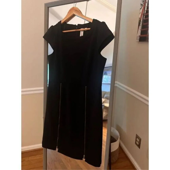 Emma & Michele Black Sheath Dress Size 10 - Picture 2 of 7